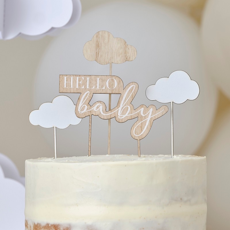 Hello Baby - Cake Toppers 4 kpl