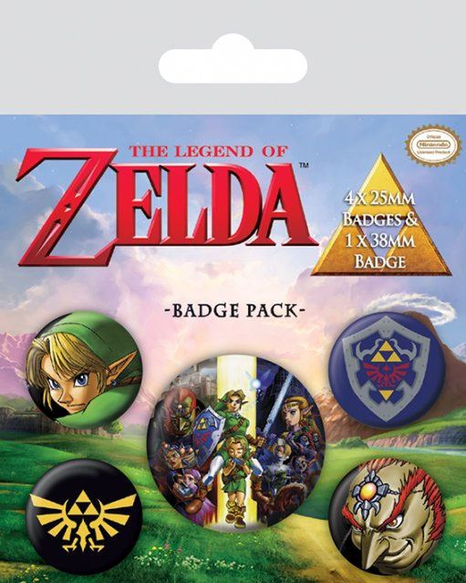 Zelda Ocarina of Time - Rintamerkit 5 kpl