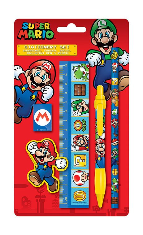 Super Mario, Koulutarvikkeet 5-pack