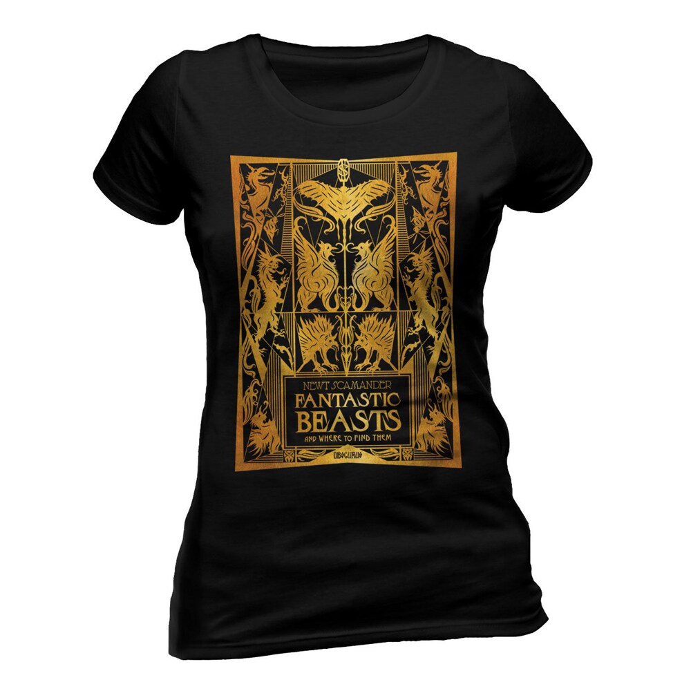Fantastic Beasts, Gold Foil Book Cover T-Shirt