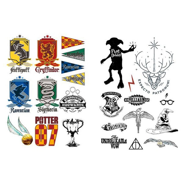 Harry Potter - Lasten tatuoinnit 35 kpl