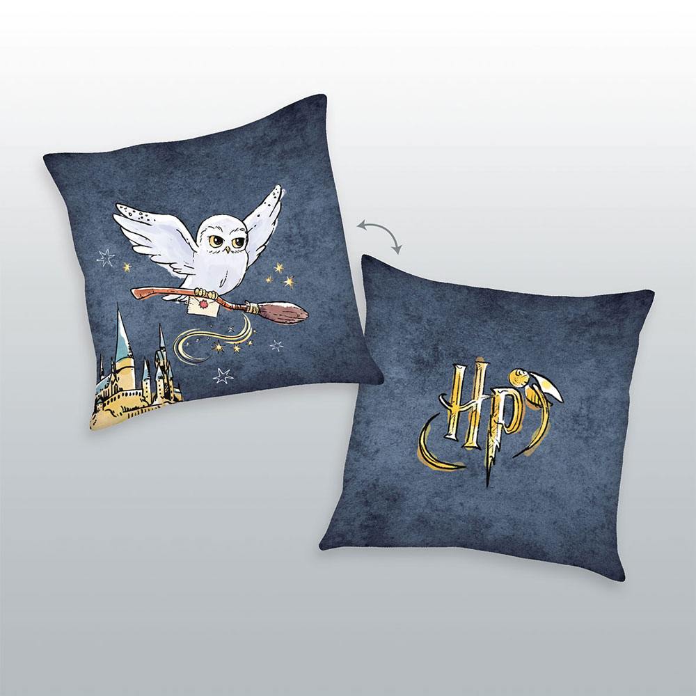Harry Potter, Tyyny Logo & Hedwig 40 x 40 cm