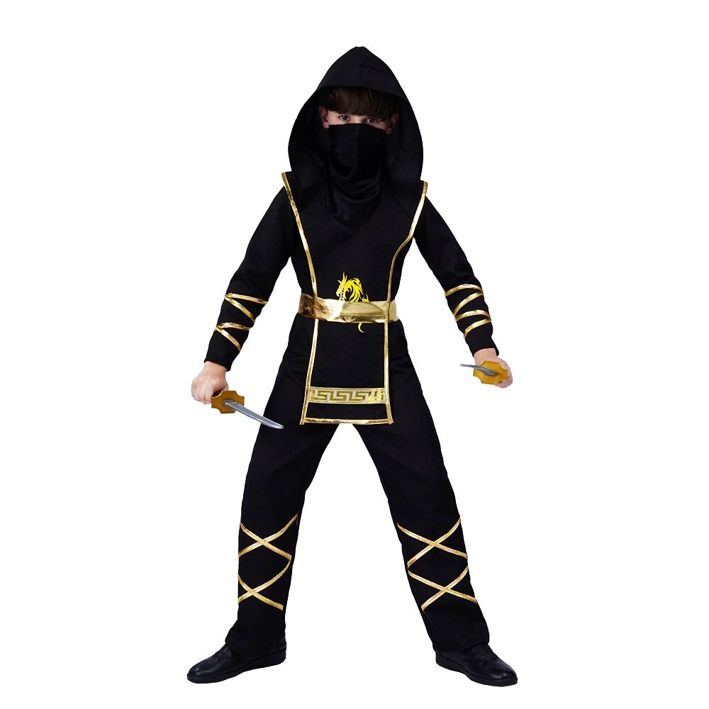 Ninja Gold Naamiaisasu Lapsille 7-12 vuotta