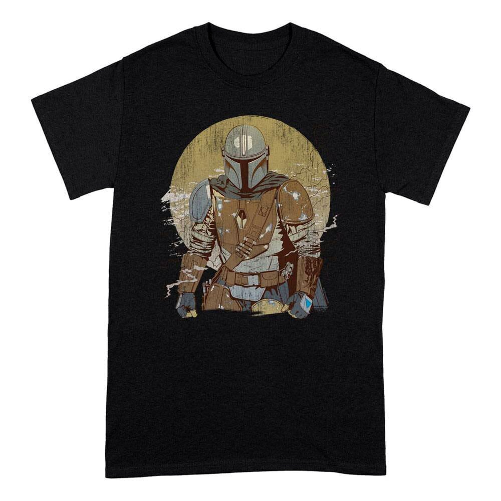 The Mandalorian, T-Shirt Distressed Warrior Small