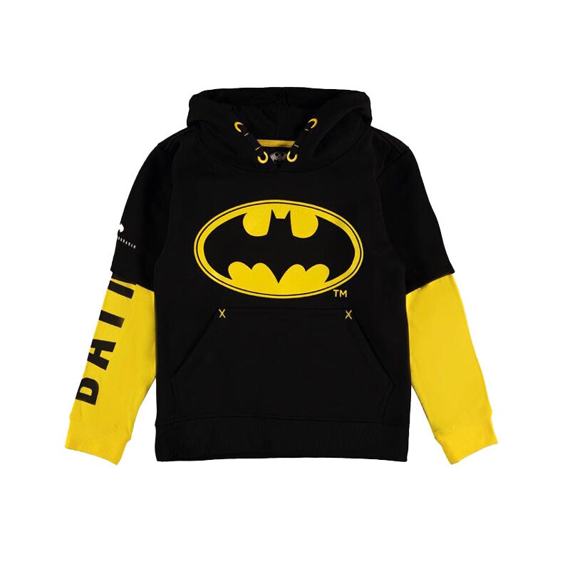 Batman, Huppari Logo Musta/Keltainen Lasten 5-8 vuotta