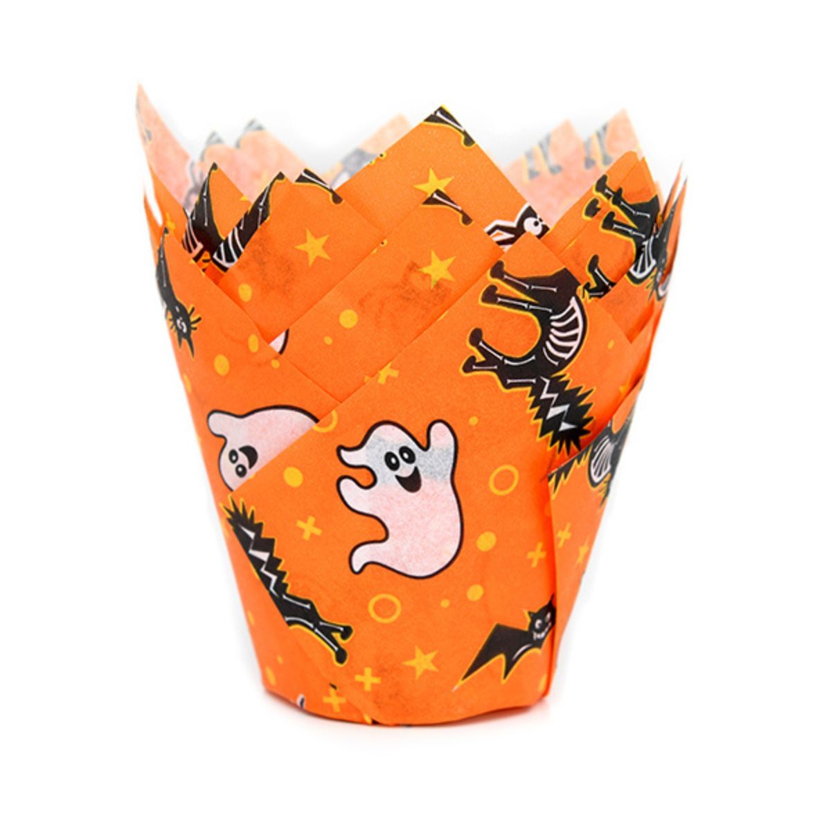 Halloween-muffinssivuoat, tulppaaninmuotoiset, 36 kpl