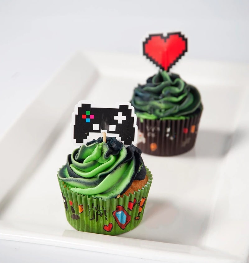 Cake Toppers - Gaming Party 12 kpl