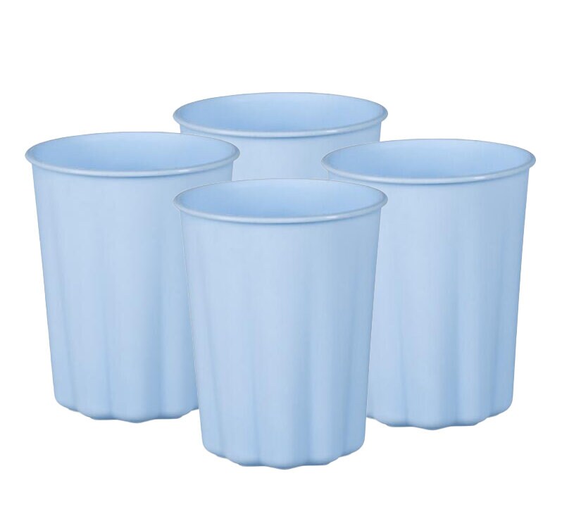 Muovimukit, Pastellinsininen 220 ml 4 kpl