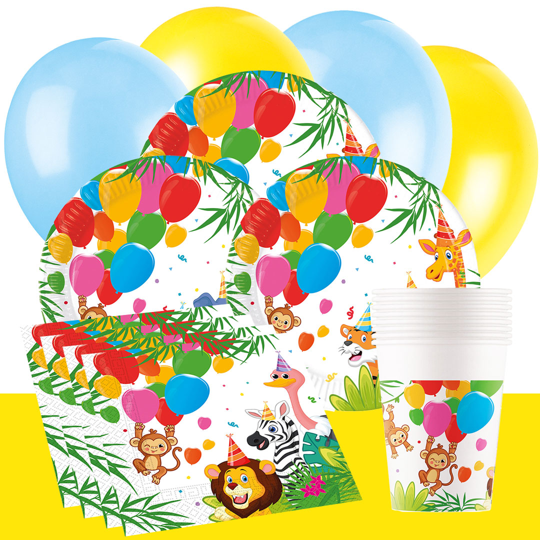 Jungle Balloons - Juhlasetti 8-16 henkilöä
