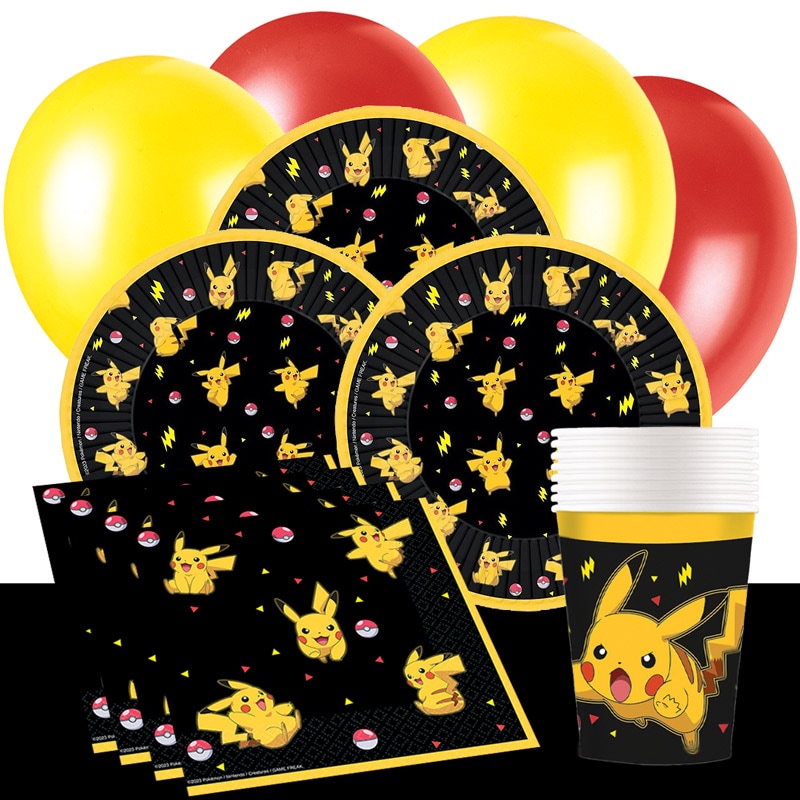 Pokémon Pikachu - Juhlasetti 8-24 henkilöä
