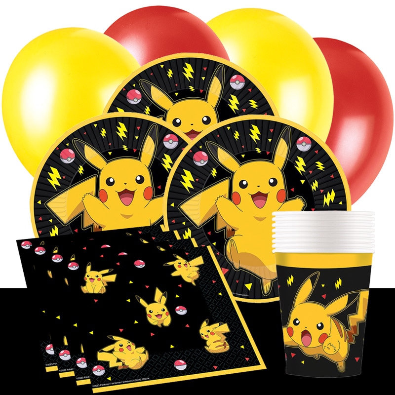 Pokémon Pikachu - Juhlasetti 8-24 henkilöä