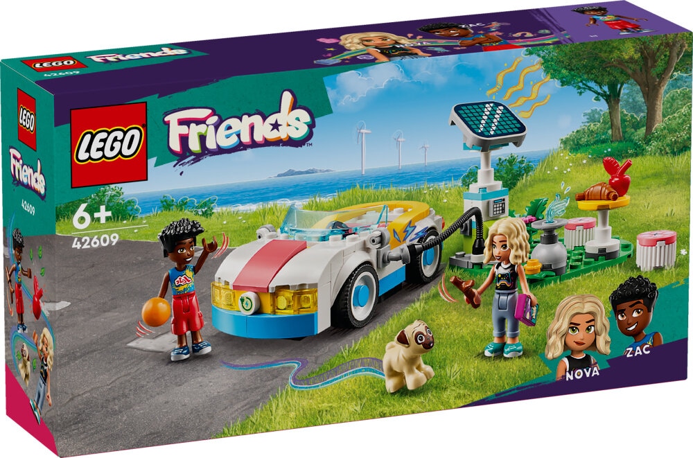 LEGO Friends - Sähköauto ja latausasema 6+