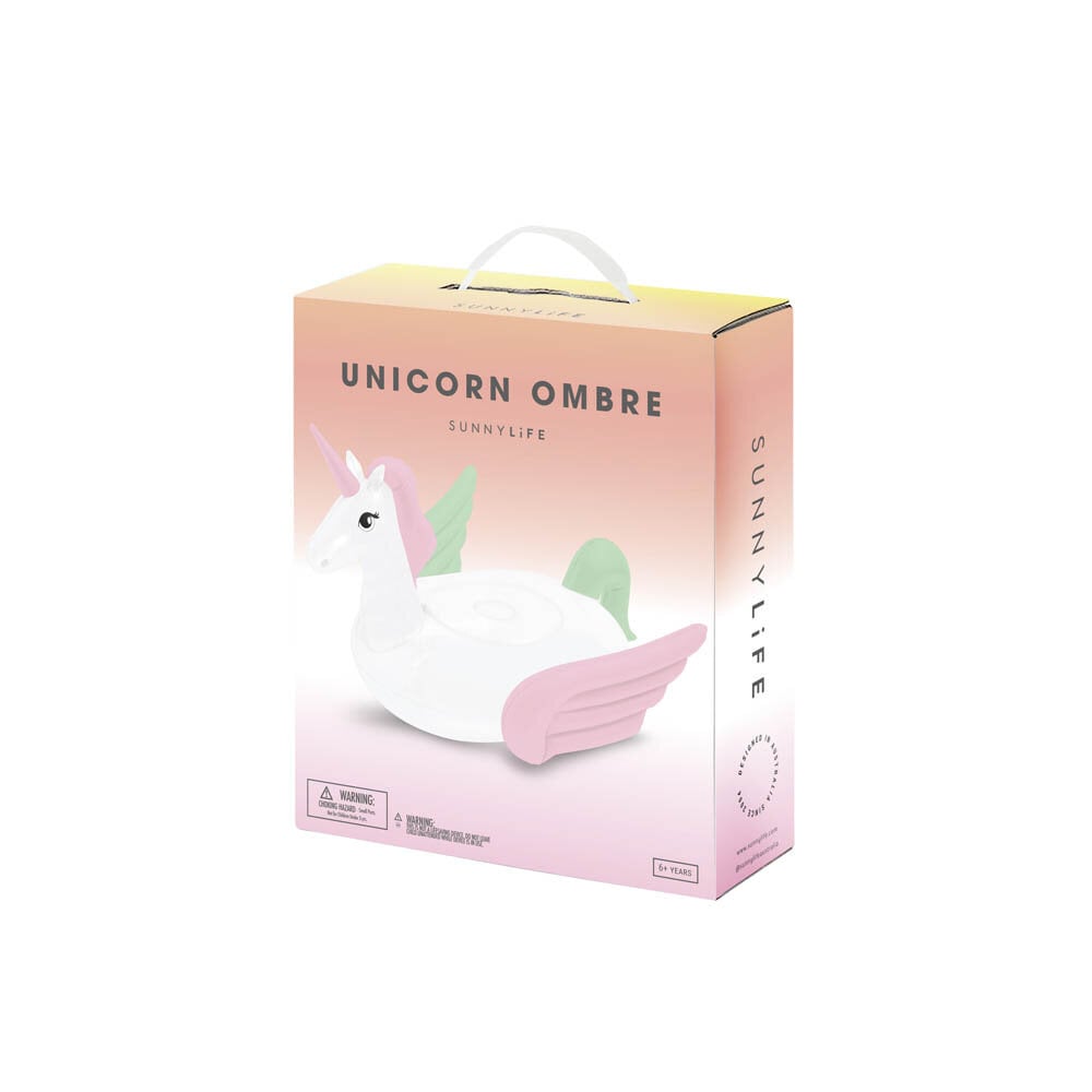 SunnyLife - Ylellinen Uimapatja Unicorn Coral Ombre