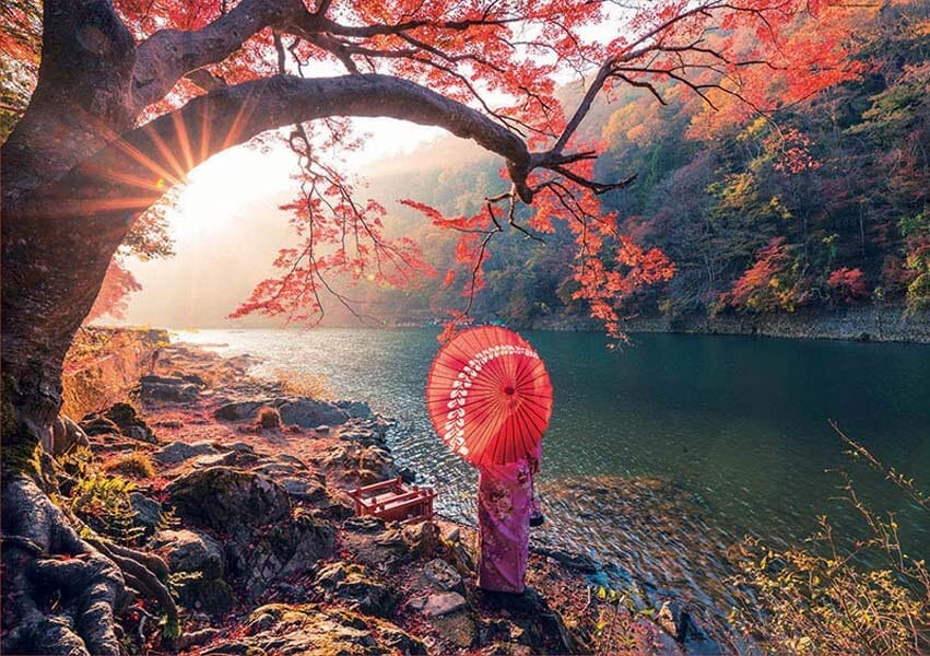Educa Palapeli, Sunrise on the Katsura River - Japan 1000 palaa
