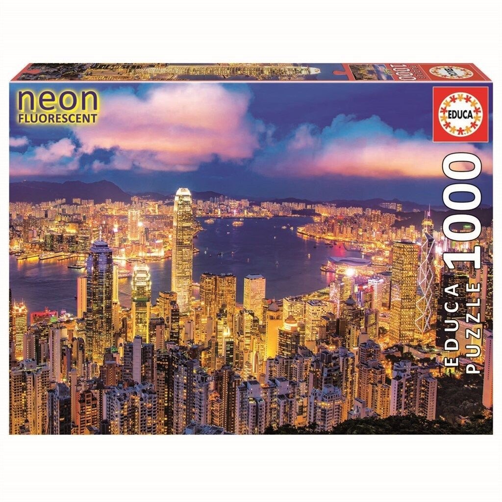 Educa Palapeli, Hong Kong Skyline Neon 1000 palaa