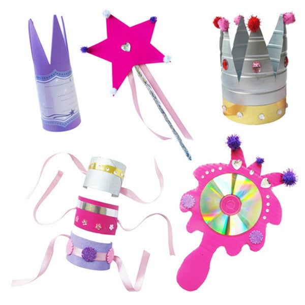DIY Recycle´Me, Prinsessa partybox 4kpl