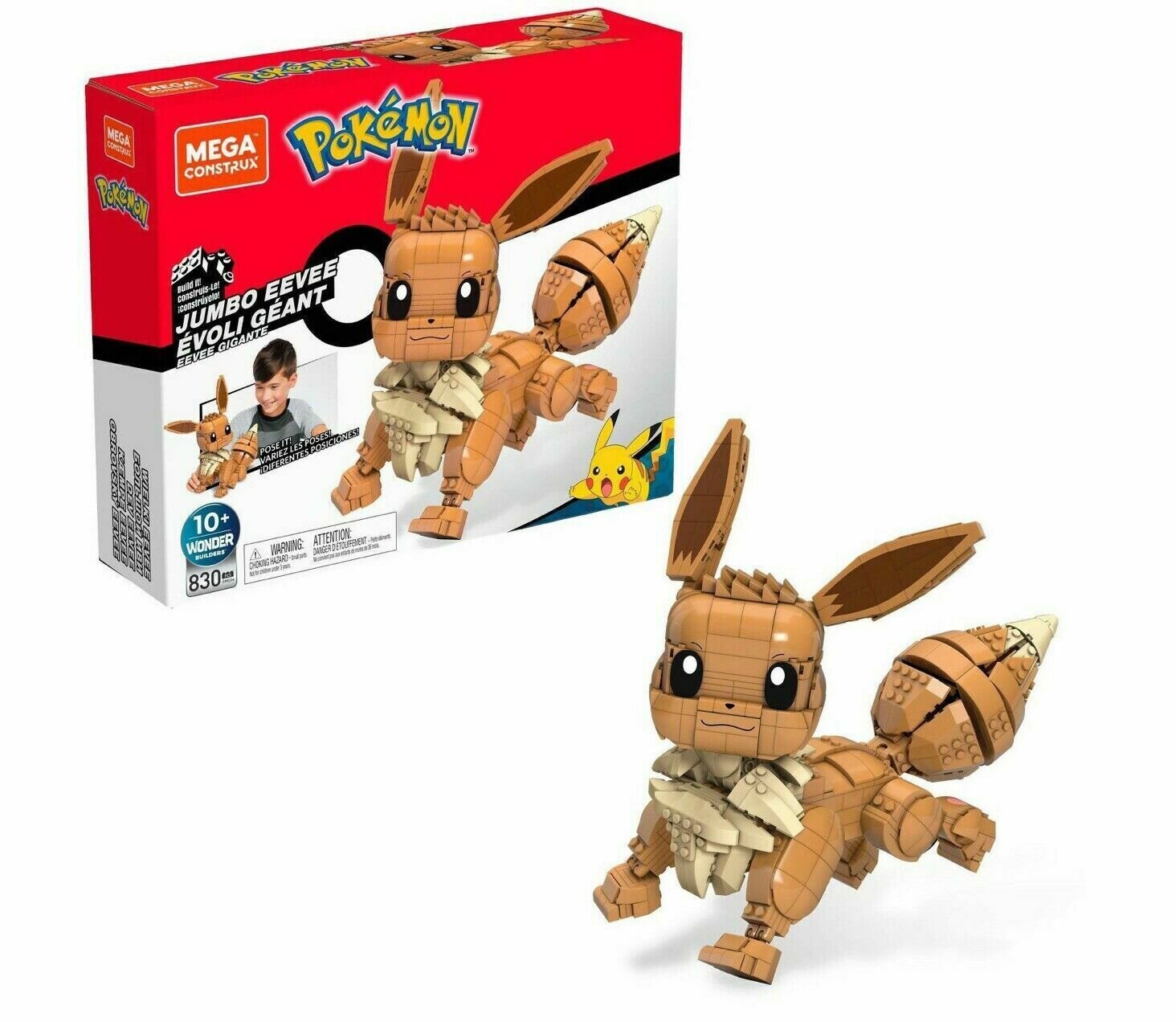 Pokémon, Mega Bloks Construction Set Jumbo Eevee 29 cm