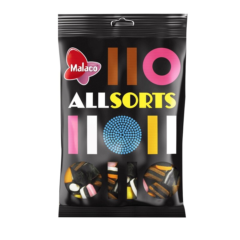 Allsorts Englantilainen Lakritsisekoitus 400 g