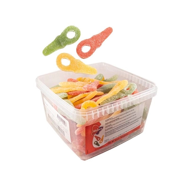 Malaco Sokeroidut Kirpeät Tutit Suurpakkaus 1,5 kg