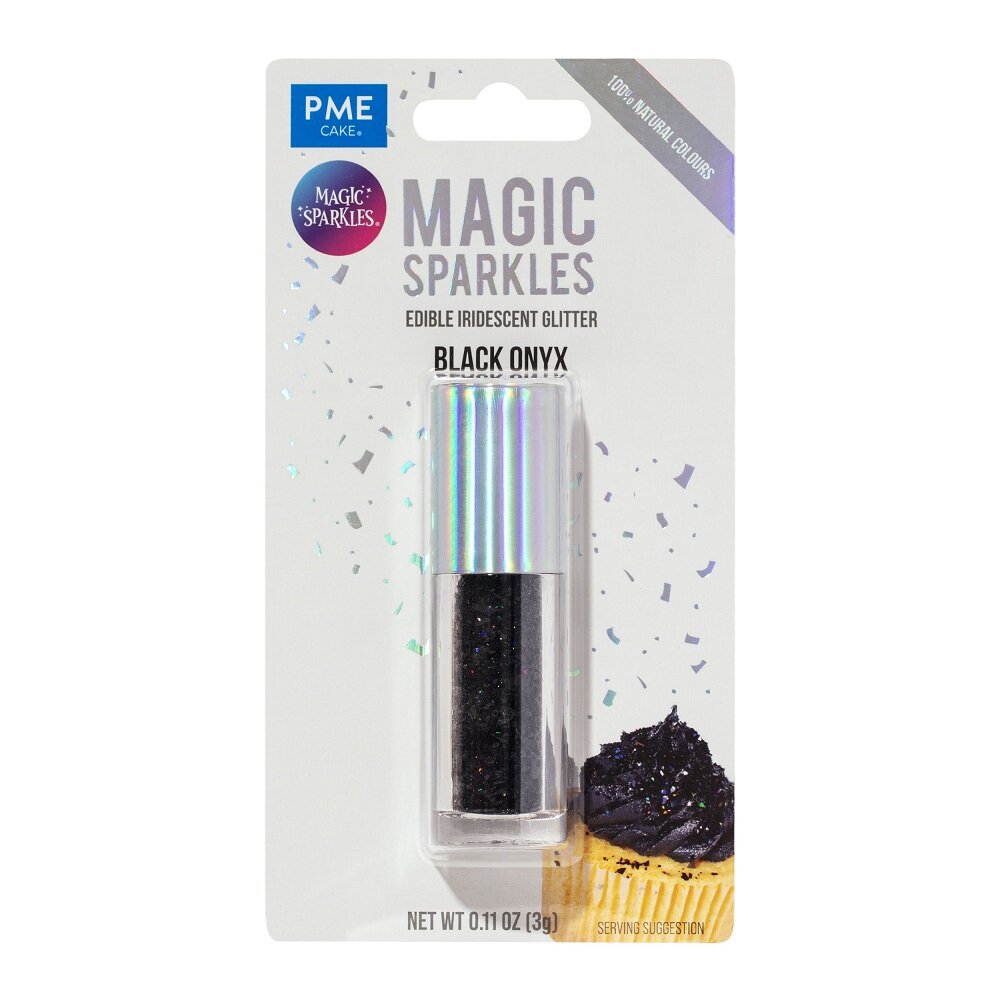 PME Syötävä Glitter, musta onyksi