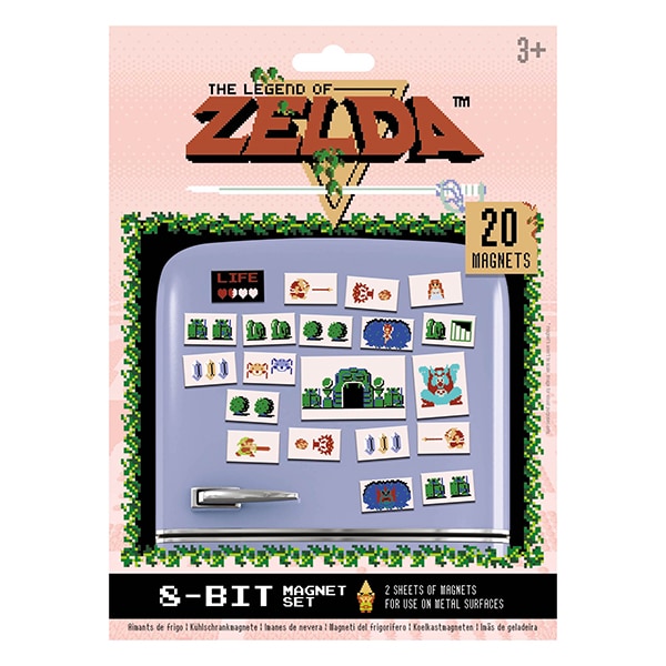 Zelda, jääkaappimagneetit 8-bit