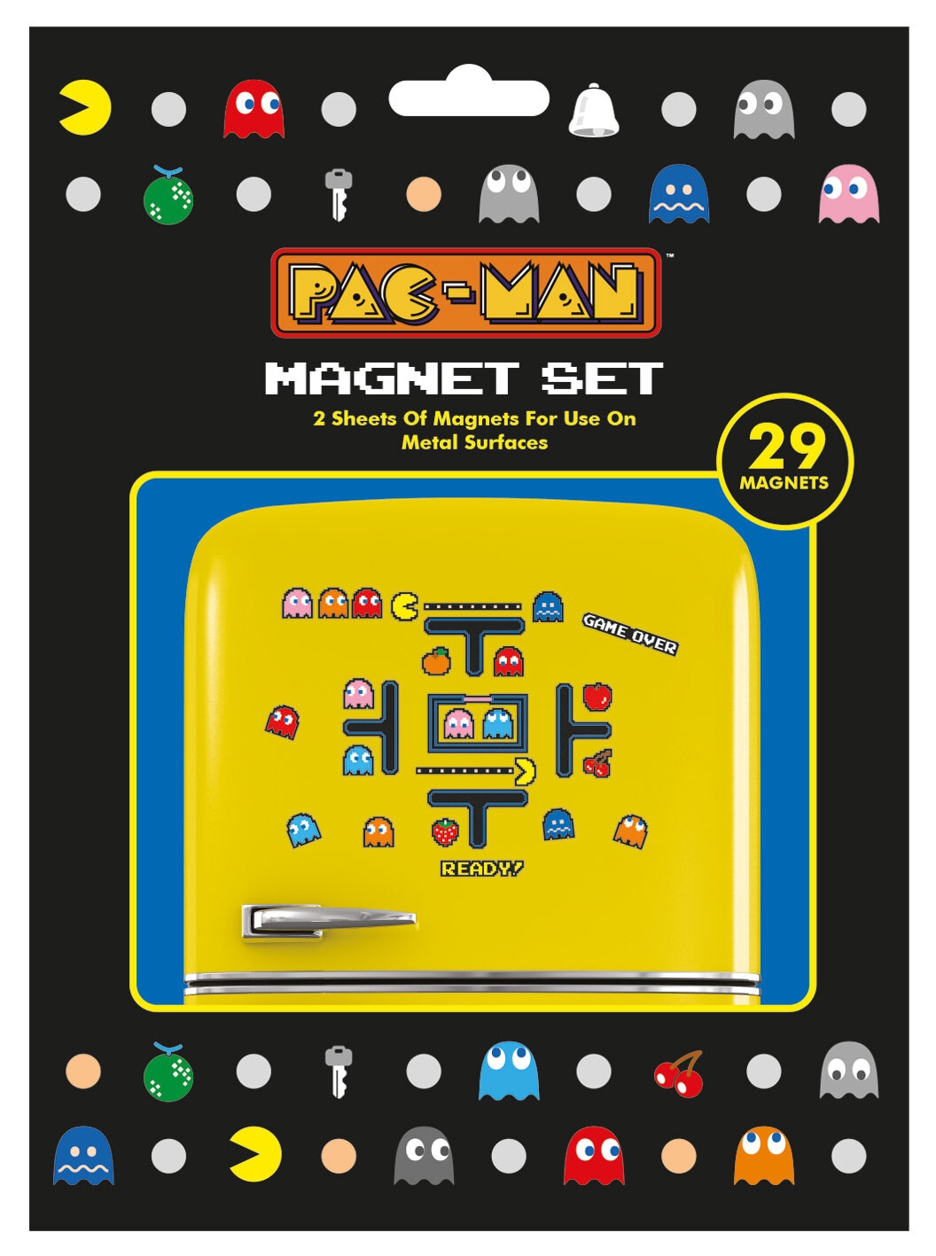 Pac-Man - Jääkaappimagneetit 29 kpl.