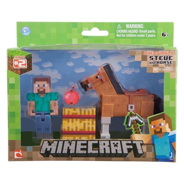 Minecraft, Samlarfigurer Steve and Horse brun