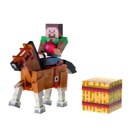 Minecraft, Samlarfigurer Steve and Horse brun