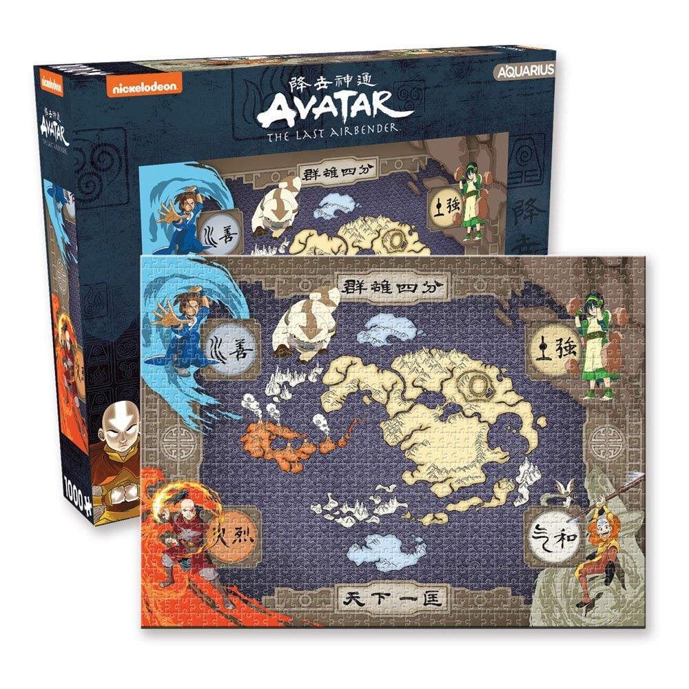 Avatar The Last Airbender - Palapeli Elements Map 1000 palaa