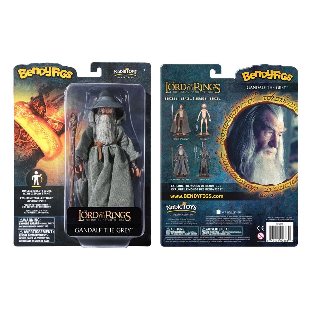 Taru Sormusten Herrasta, Bendyfig Toimintahahmo Gandalf 19 cm