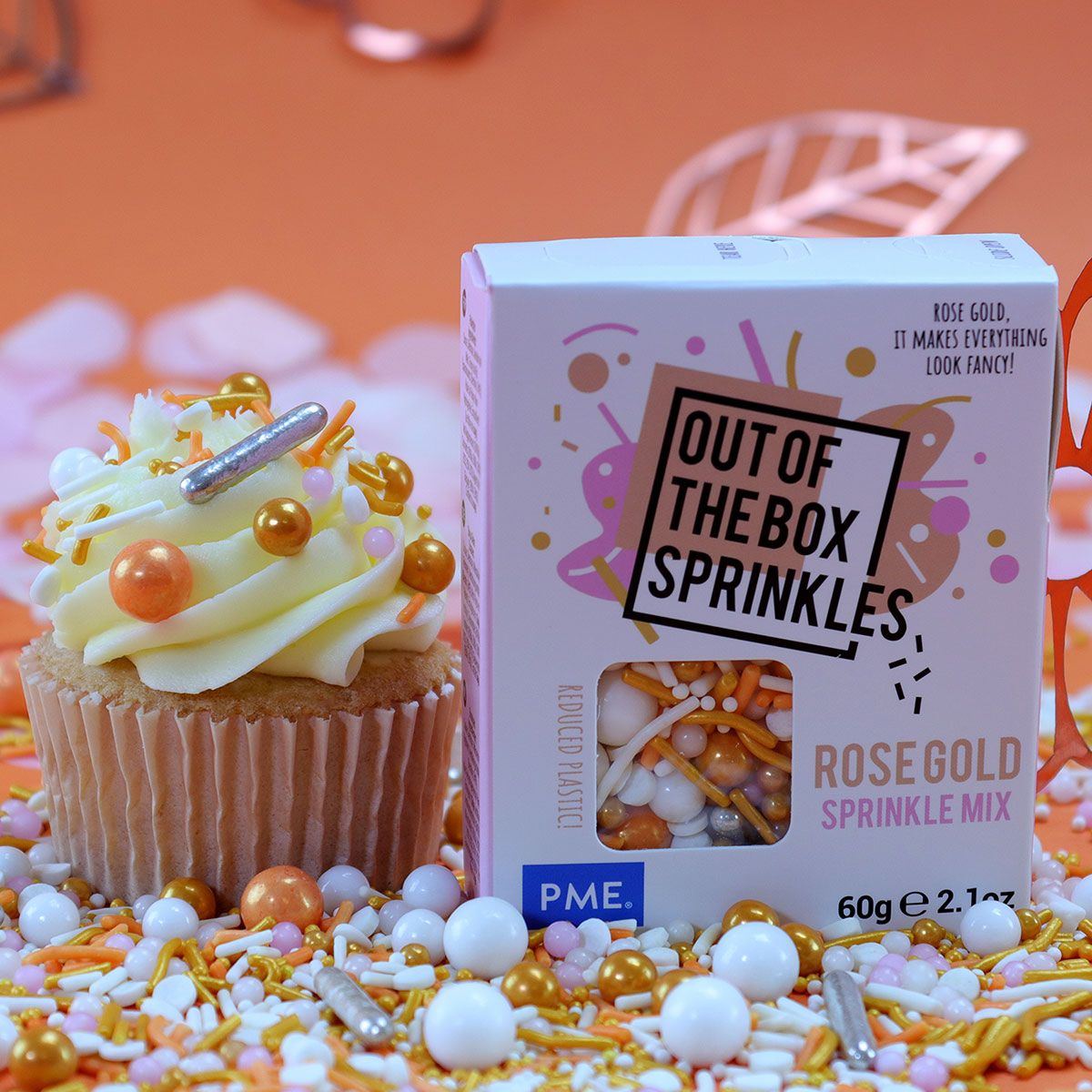 PME - Strösselimix Ruusukulta 60 grammaa