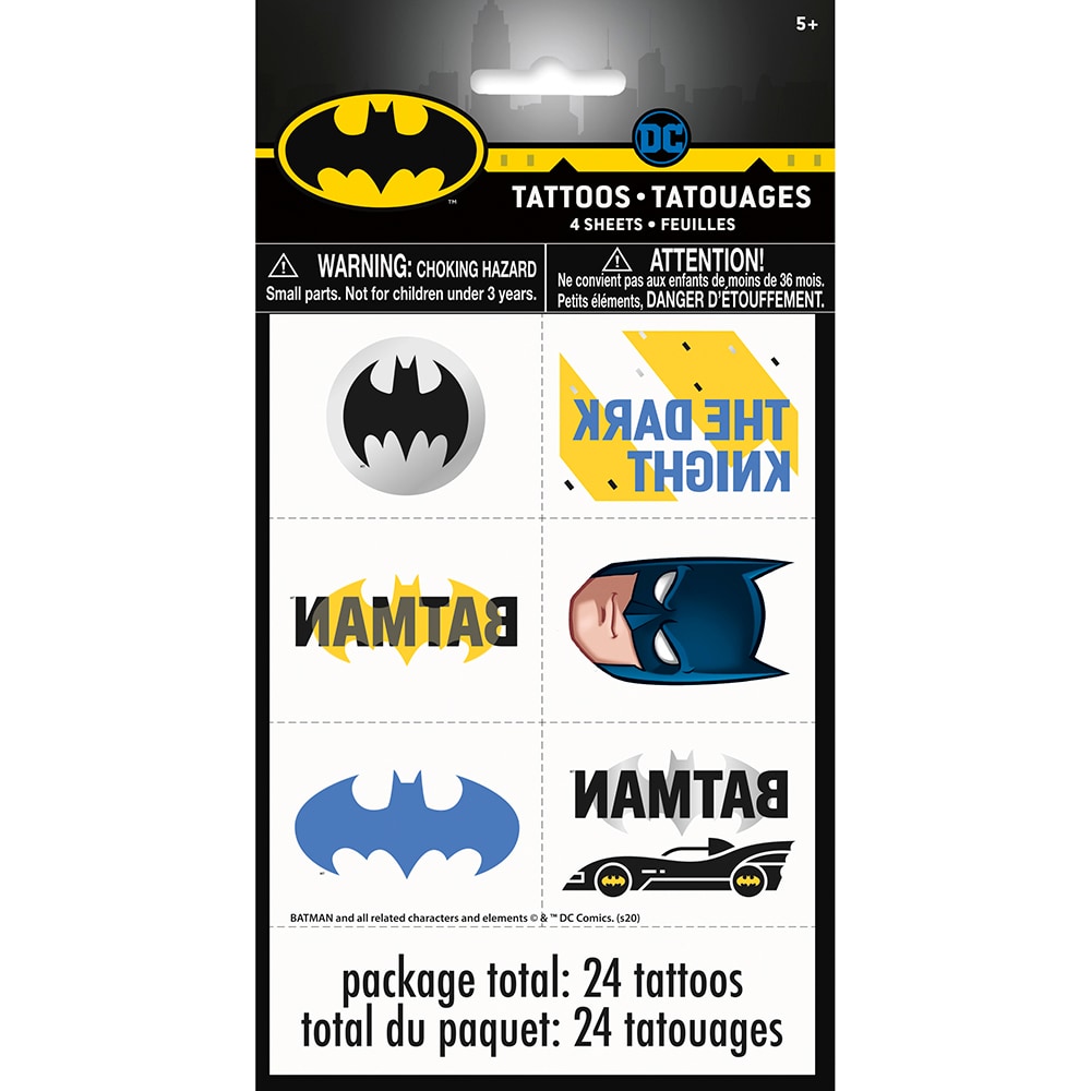 Batman - Lasten tatuoinnit 24 kpl