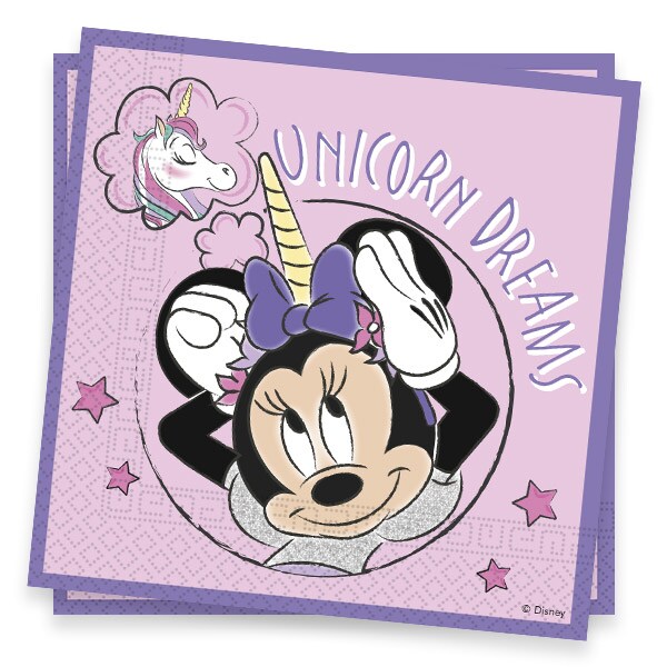 Minnie Mouse Unicorn - Servetit 20 kpl