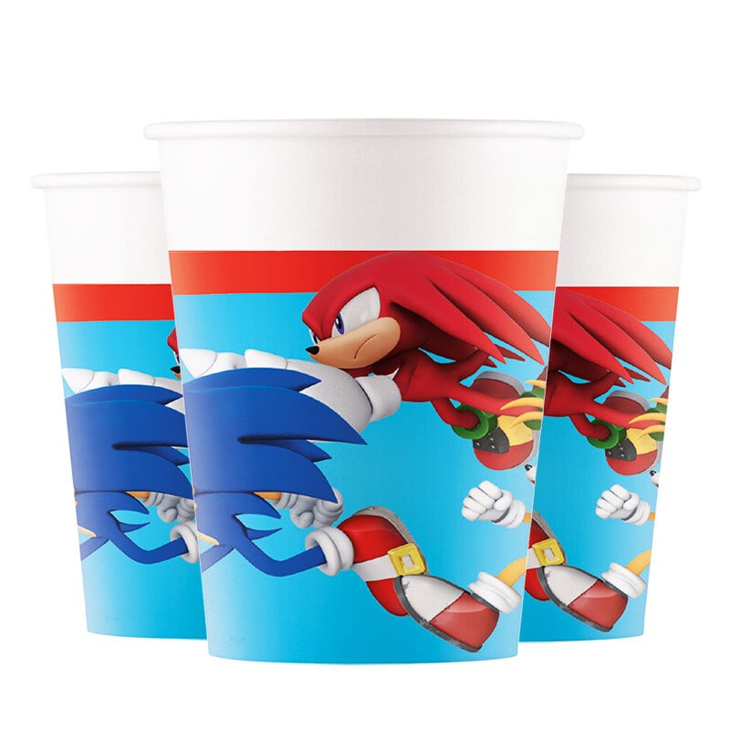 Sonic the Hedgehog - Pahvimukit 8 kpl