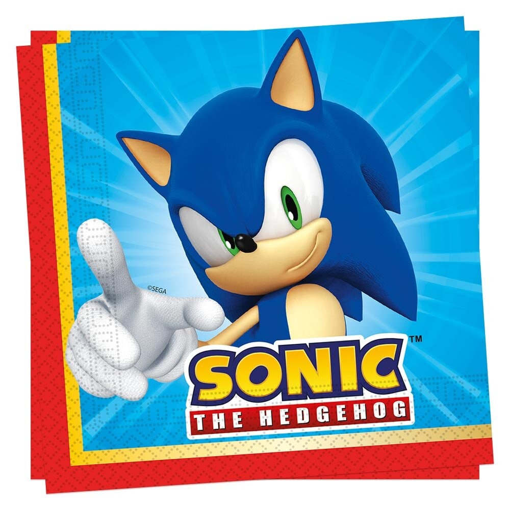 Sonic the Hedgehog - Servetit 20 kpl