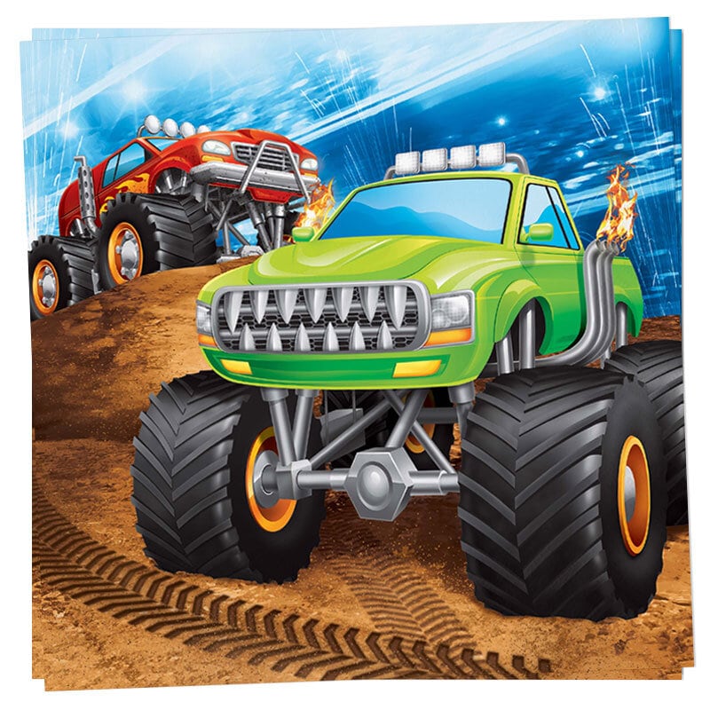 Monster Truck - Servetit 16 kpl