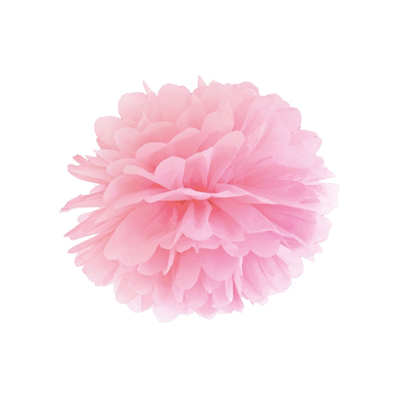 Pom Pom Koriste, Vaaleanpunainen 25 cm