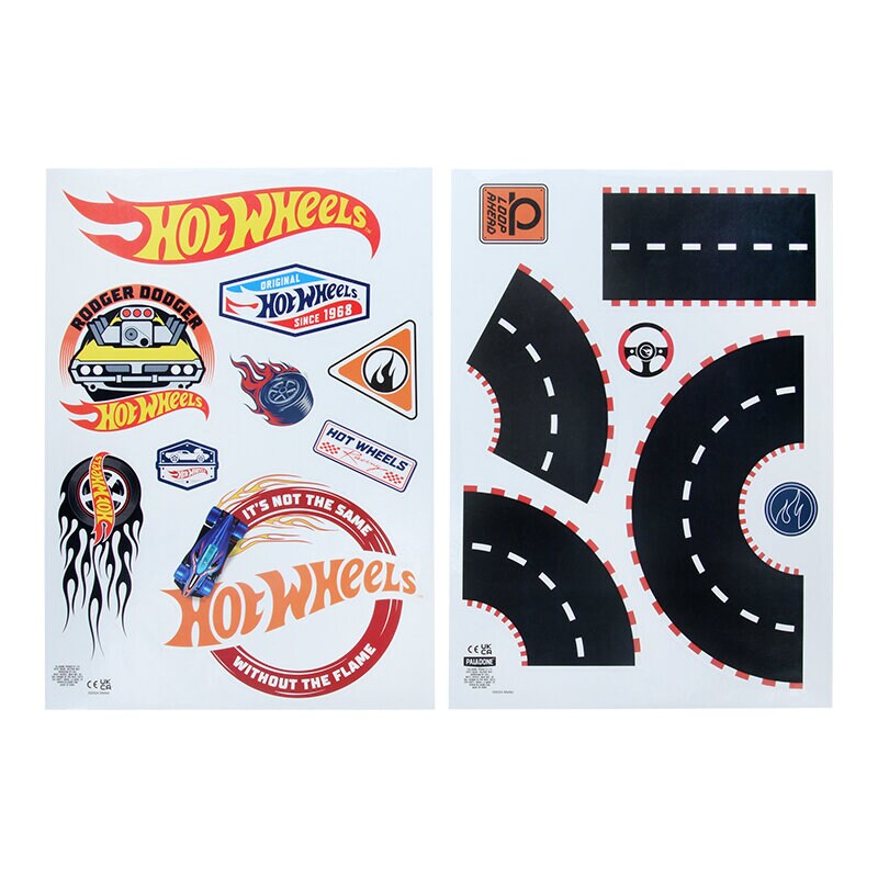Hot Wheels Seinäkoristeet 143 osaa