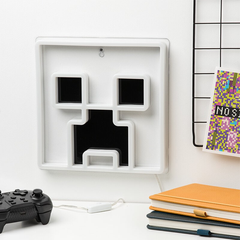 Minecraft Neon LED -seinälamppu - Creeper 25 cm