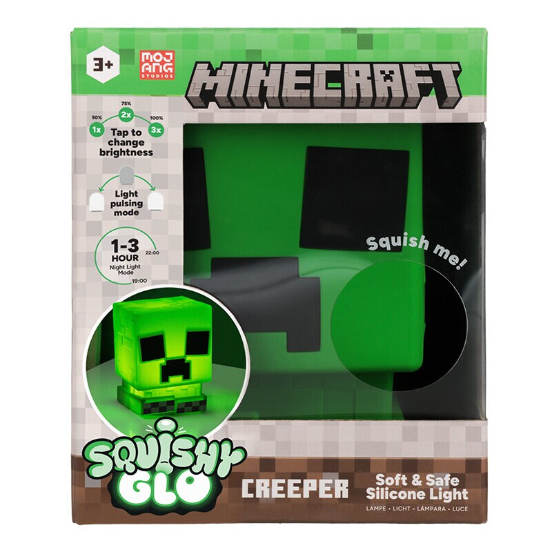 Minecraft - Creeper Lamppu Silikoni 15 cm