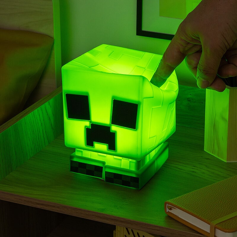Minecraft - Creeper Lamppu Silikoni 15 cm
