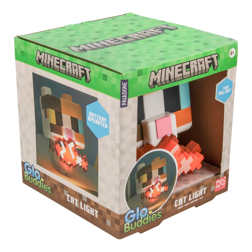 Minecraft Kissa GloBuddies Lamppu