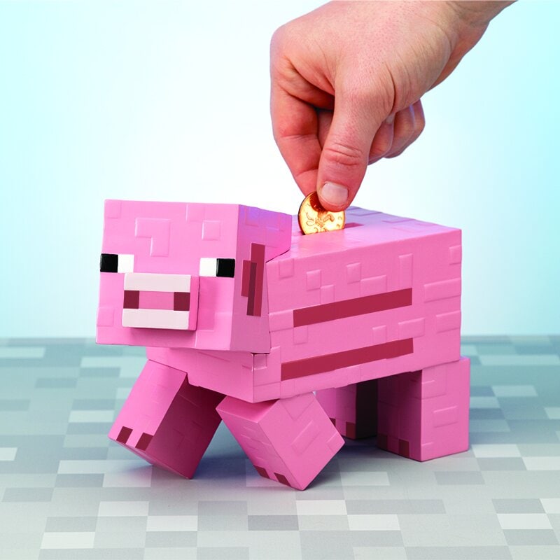 Minecraft - Säästöpossu Possu 3D 20 cm