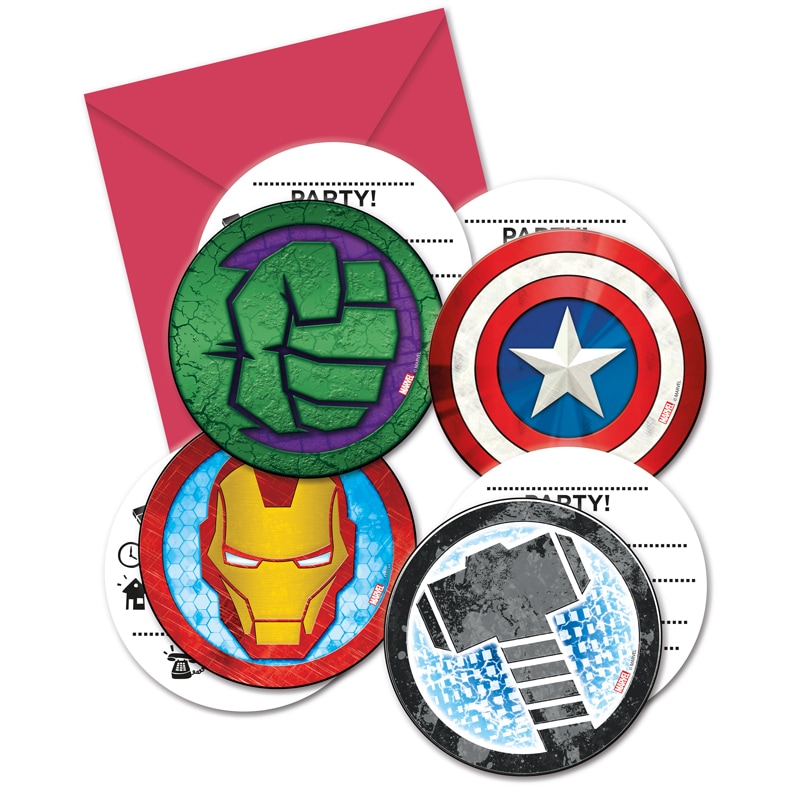 Mighty Avengers - Kutsukortit 6 kpl