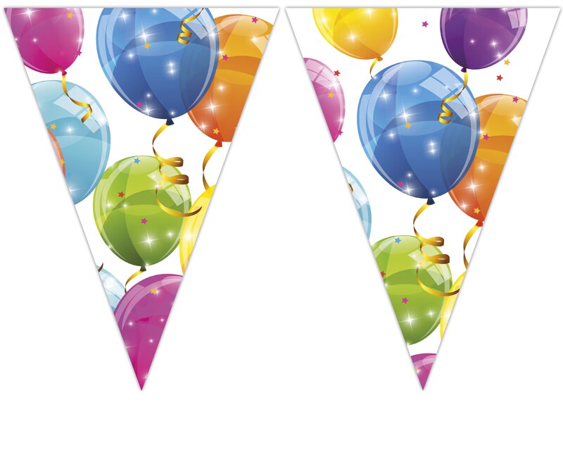 Sparkling Balloons - Lippuviirinauha 230 cm