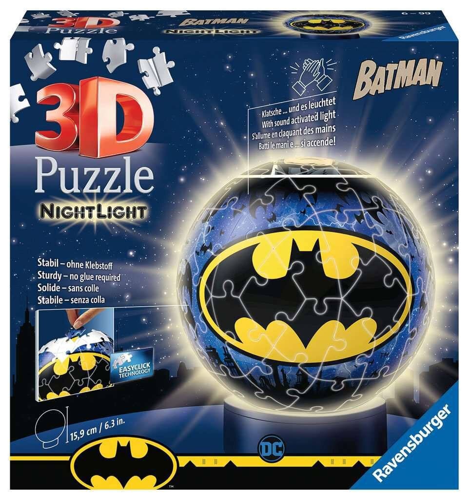 Ravensburger 3D Palapeli, Batman with Night Light 72 palaa