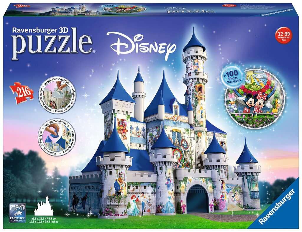 Ravensburger 3D Palapeli, Disney Linna 216 palaa