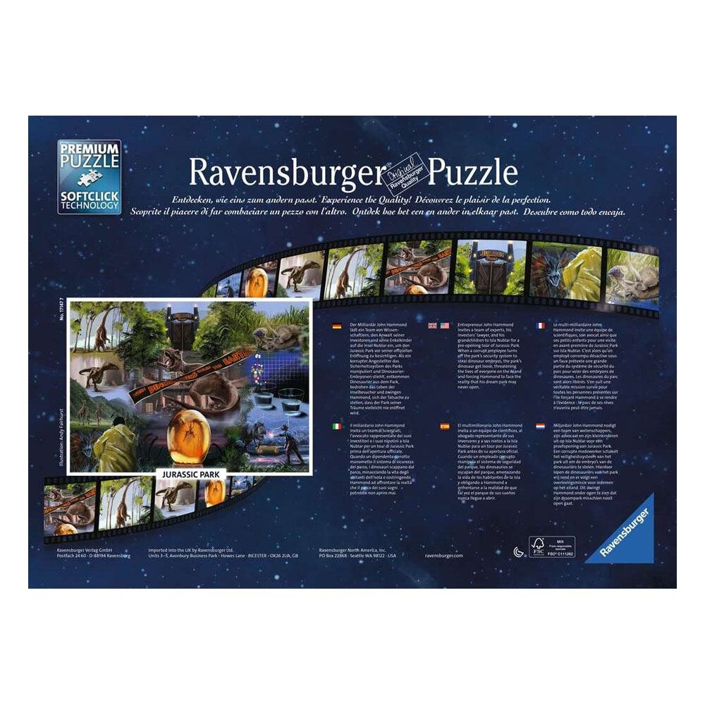 Ravensburger Palapeli, Universal Collection - Jurassic Park 1000 palaa