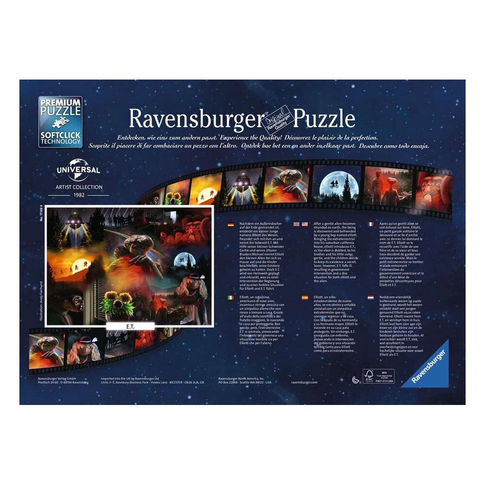 Ravensburger Palapeli, Universal Collection - E.T. 1000 palaa