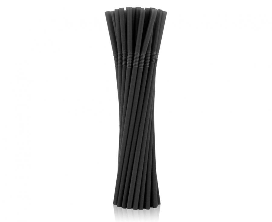 Muovipillit Musta 50 kpl